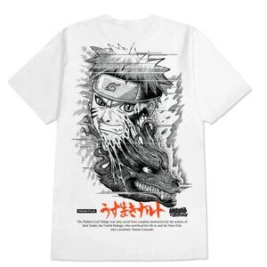 Naruto Shippuden Beast Tee x Primitive Skatewear White Men's Large NWT Unisex